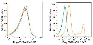 Flow CytoMetry - ABflo® 647 Rabbit anti-Dog CD27 mAb (A22576)