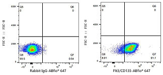 Flow CytoMetry - ABflo® 647 Rabbit anti-Human Flt3/CD135  mAb (A24381)