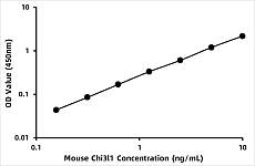  - Mouse Chitinase-3-like protein 1 (CHI3L1) ELISA Kit (RK08169)